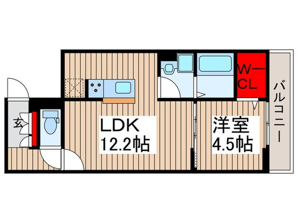 ルリアン保木間の物件間取画像